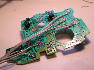 Soldered ribbon cable to XBox One Controller upper circuit board